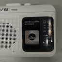 Retekess TR606 Cassette Tape Player, Cassette Player Recorder, Built-in Speaker, AUX/Microphone Jack, Support AUX Line in Record, AM FM Radio, Powered by DC or AA Battery (White)