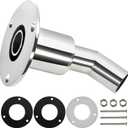 WAYSKA Stainless Steel 316 Thru Hull Exhaust Skin, Fitting 24mm Tube Exhaust Pipe Socket Hardware for Diesel heaters Exhaust Pipe