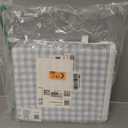 Andency Gingham Duvet Cover Queen Size, Blue Checkered Plaid Bedding Set, 3 Pieces Soft Prewashed Polyester Comforter Cover with Zipper Closure & Corner Ties