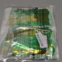 Mega-L St Patricks Day Decorations 2 Pack 39Ft Foil Fringe Garland Tinsel Banner, Green Gold Shamrock Pattern Metallic Hanging Backdrop Streamers Table Skirts for Birthday Party Parade Float Golf Cart