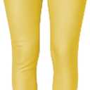 Wildarms Girls Leggings - Shimmer Dance Pants for Festive Wear for Yoga, Workouts,Casual wear (Yellow)