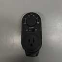 Adjustable Thermostat, Plug in Heating and Cooling Thermostat Controlled Outlet, Compatible with Portable AC, Fans and Space Heaters (1 Pack,Black)