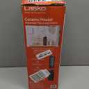 Lasko Oscillating Ceramic Tower Space Heater for Home with Overheat Protection, Adjustable Thermostat, and 2 Speeds, 15.7 Inches, Black, 1500W, CT16450