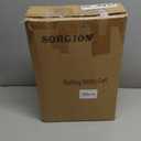 Sorgion 3 Tier Rolling Cart Organizer,Laundry Room Bathroom Organizers and Storage Office Shelves Mobile Shelving Unit Kitchen Trolley Cart with Wheels for Art,Craft,Diaper,Bedside,Snack(Grey)