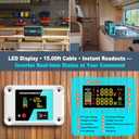 3000 Watt Pure Sine Wave Inverter 12V DC to 120V AC for RV, Truck, Solar, Home, Off-Grid, Power Inverter with 3 AC Outlet, 30W USB-C, 5V 3.1A USB, Hardwire Port, Remote Control, Surge 6000W