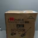 220L All-Terrain Heavy Duty Folding Wagon with 10" Pneumatic Rubber Wheels