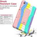 Grifobes for Samsung Galaxy Tab A7 Lite Case, 8.7 inch Shockproof Rugged Protective Cover with Stand for 2021 Tab A7 Lite 8.7" Tablet SM-T220/T225/T227U for Kids Boys Children (Camo Colorful)