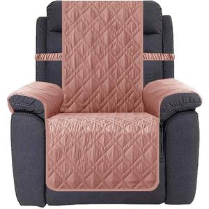 Ameritex Waterproof Nonslip Recliner Cover Stay in Place, Dog Chair Cover Furniture Protector, Ideal Recliner Slipcovers for Pets and Kids (Pink, 30'')