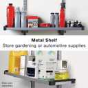 Rubbermaid FastTrack Rail Large Shelf Organization System, Holds up to 50 Pounds, Ideal for Cleaning Products/Garden Supplies/Laundry Products