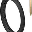 22x1.5/25-470 Bike Honeycomb Solid Bike Tire Airless Anti-Puncture | High-density durable rubber, Shock absorption, Non-slip tread, With tire lever, Fit for 25mm rim groove width