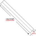 3.5 Inch Straight Pipe Stainless Steel T304 Tubing Piping 48 Inch Long 3.5" OD Tailpipe DIY Pipe, Pack of 2