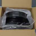 EI 150pcs Black Plastic Plates Frosted Plastic Plate, Premium Heavy Duty Black Plastic Plates, Black Disposable Plates with Plastic Silverware,10.25" Dinner Plates and 7.5" Dessert Plate Wedding Party