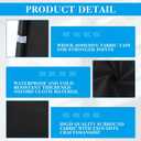 4 Pcs Canopy Half Wall Tent Sidewall for 10x10 Pop up Canopy Sidewall Only Waterproof Instant Panel Wall Accessories for 10' x 10', 10' x 15', 10' x 20' Vertical Leg Gazebo Shelter(Black), 9.7 X 3.1 Ft
