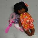 GAGAKU Black Baby Doll for 3 4 5 6 Years Old,12 inch Black Baby Dolls for Girls with Curly Hair, 2-Sets Doll Clothes,Small Baby Dolls for Toddlers Kids and Girls Holiday Birthday