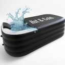 Alaskey Portable Inflatable Bathtub For Ice Bath Or Hot Baths | Foldable & Freestanding Soaking Recovery Tub For Adults | Durable, Space-Saving, Easy To Store | Perfect For Indoor Home Spa Relaxation
