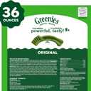 Greenies Veterinarian-Recommended Adult Natural Dental Dog Treats Regular Size, Dog Dental Chews, Original Flavor, 36 oz. Pack, 36 Count (EXP 07/22/27)