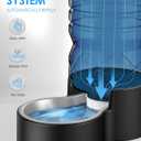 Heouvo 2.5 Gallon Automatic Dog Water DispenserWide Mouth for Easy Hand-in CleaningRemovable Stainless Steel Bowl, Gravity Refilling Large Capacity for Cats and Dogs, Multi-Pet Homes