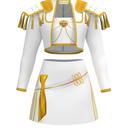 Rogkidha Girls Cute Outfits Pop Singers Clothes Fashion Stage Skirts Sets Novelty Outfit 3D Print Coat Skirt Clothing Set Size: 10–12Y