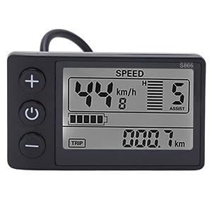 VGEBY Electric S866 LCD Display Meter 24V-48V Control Panel with Plug Brushless Motor Speed Controller Kit LCD Display