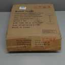 Drink Table, Small Round Side Table for Small Spaces, Modern Accent Round End Tables with Metal Leg, Thickened Wood Pedestal Coffee Tables for Living Room, Bedroom, Narrow Corners,Sofa Couch (Rustic Brown)