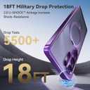 CASEKOO Cobalt Violet Glossy for Samsung Galaxy S26 Ultra Case [360 Spin Magnetic Stand][Fit for MagSafe][18FT Military-Grade Protection] Slim Durable Hand-Polished Frame S26 Ultra Case 6.9", Purple
