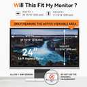[2-Pack] 24 Inch Computer Blue Light Blocking Screen Protector for 16:9 Widescreen Monitor, Anti Glare Anti-UV Eye Protection Desktop PC LED Monitor Filter, Removable Anti-Scratch Screen Film 24in