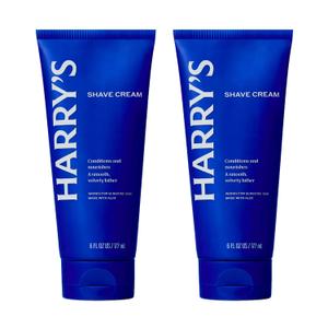 Harry's Shaving Cream for Men with Aloe and Eucalyptus  (2 Pack) 6 oz  Conditions Skin and Softens Facial Hair for Shaving  Safe for Sensitive Skin