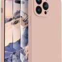 FireNova Designed for iPhone 14 Pro Max Case, Silicone Upgraded [Camera Protection] Case with [2 Screen Protectors], Soft Anti-Scratch Microfiber Lining Inside, 6.7 inch, Pinksand