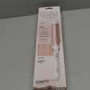 Conair Double Ceramic 1 -Inch Curling Iron, 1 -Inch Barrel Creates Soft Waves & Curls, Hair Curler for Use on Medium & Long Hair, White/Rose Gold