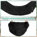 Trash Bags Compatible with Popur X5 Litter Box - with Elastic Band, Thickened Design for Popur X5 Self-Cleaning Cat Litter Box/Home Trash Bags -Black (50 Pcs)