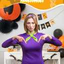 Halloween Costumes Accessories - Purple Headband Green Scarf for Halloween Cosplay Supplies