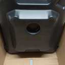 Performance Tool W4077 16-Quart Oil Drain Container, Deep Drain Well, Integrated Handle, Sealing Rubber Gaskets, Black