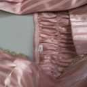 Nuoqi Regency Dresses Women 1800s Victorian Dress Empire Waist Ball Gown with Gloves (S)