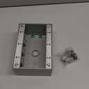 TayMac TB750S 3-Gang Weatherproof Box with Seven 1/2 in. Outlets, Gray
