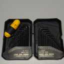 ELEAD 31-Piece Hex Key Set - Allen Wrench Set, SAE and Metric Allen Keys MM(0.7mm-10mm) SAE(0.028"-3/8) Heat-Treated, Torque Handle, High Leverage, Long & Short Keys, Easy Organization