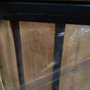 3 Panels No Dig Wood Privacy Screen, 42" H x 40" W Outdoor AC Fence