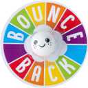 Fun Express 1 1/2" Bouncy Ball with Rainbow-Colored Bounce Back Card - 12 Pieces