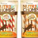 NutriChomps Dog Chews 5-inch Twists, Easy to Digest, Rawhide-Free Dog Treats, Real Peanut Butter Flavor & Real Chicken Flavor (NT112V) - 10 Count (Pack of 2)