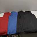 Zeagoo Womens 2024 Tank Tops 3 Pack Sleeveless Crew Neck T Shirts Casual Loose Fit Summer Tunic Blouses Tee, Medium, Wine Red, Blue, Black