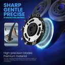 3-Pack SH90 Replacement Head Compatible with Philips Norelco Series 9000(S9xxx) /8000(S8xxx), New Upgraded SH90 Compatibility Double Blades Fits for Norelco 9000 Replacement Heads