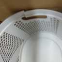 Mind Reader 40L Laundry Basket, Clothes Hamper, Premium Wicker Design, Plastic, Ivory, Single