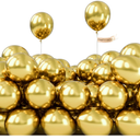 PartyWoo Metallic Gold Balloons Chrome Gold Color 