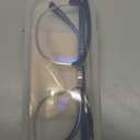 OPTOFENDY Reading Glasses for Women Men, Half Frame Retro Semi Rimless Blue Light Blocking Computer Readers, Clear Lens (Black)