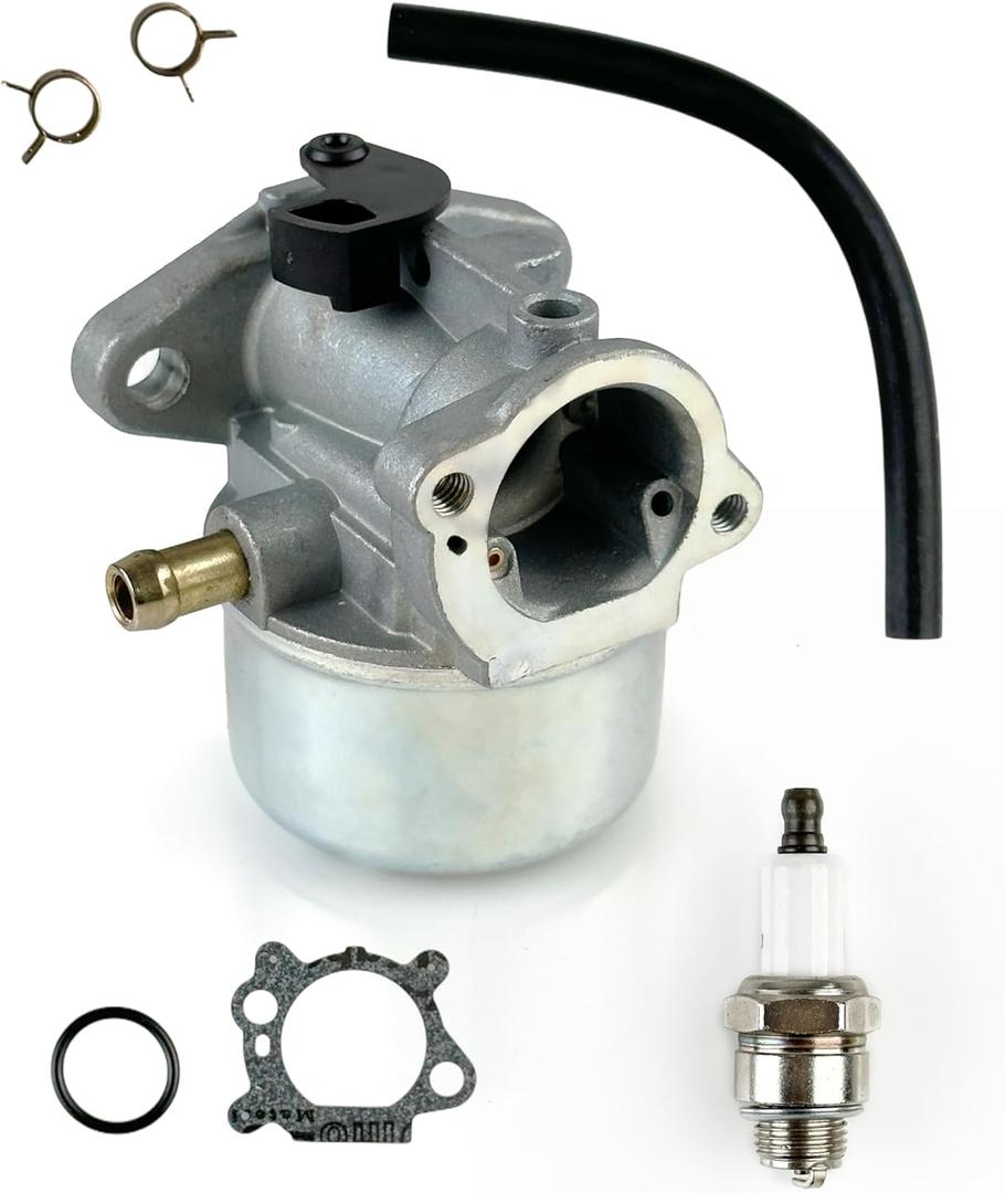 YAMAKATO 799868 Carburetor for Briggs & Stratton 498170 799872 694202 497586 498254 790821-14111 4-7 hp engines 6.5hp 6.75hp Engines Carb w/Spark Plug Lawn Mower Tune Up Kits