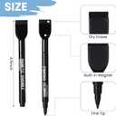 Kosiz 96 Pcs Magnetic Dry Erase Markers Fine Tip Magnetic Whiteboard Markers with Eraser Cap Colorful Dry Erase Markers Low Odor for Office School(Black)