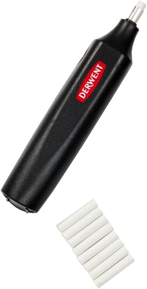 Derwent Battery Operated Eraser, Artist Tool, Drawing, Art Supplies (2301931) (Black)
