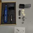 8V Cordless Rotary Tool, Rotary Tool Kit with LED Light, 5-Speed (Max 28000RPM), Upgraded Sanding Belt, 25pcs Rotary Tool Accessories for Grinding, Carving, Engraving, Polishing, Cutting, etc (Navy Blue)