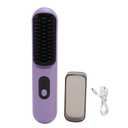 Hair Straightener Brush, Hair Straightening Comb, Straightening Brush, Portable Travel Size Cordless Straight Hair Comb Non Static Rechargeable for All Hair Types