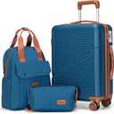 Cosbarn Carry On Luggage 22x14x9 Airline Approved, 20 Inch Carry on Suitcases with Wheels, ABS Lightweight Carry-on Luggage, Travel Suitcase Set with Wheels and TSA Lock