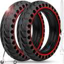 BANGTING 2PCS 8.5x2 inches Solid Tires for Electric Scooter, 8 1/2 x2 Tire for Gotrax GXL V2 / XR/APEX, 50/75-6.1 Tire Replacement for Xiaomi Pro 2 / M365 / 1S and All 8.5'' Scooter Tires (Black)